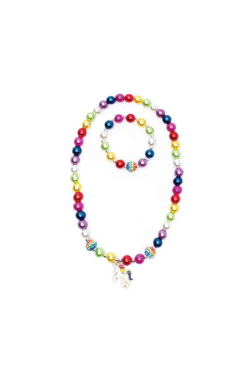 Gumball Rainbow Necklace & Bracelet Set – kiddywampus