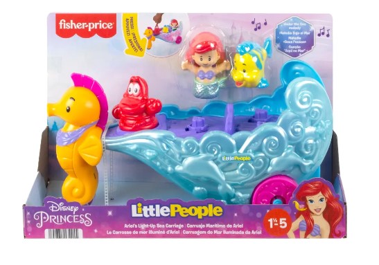 Ariel's Light-Up Sea Carriage - Little People - Disney Princess
