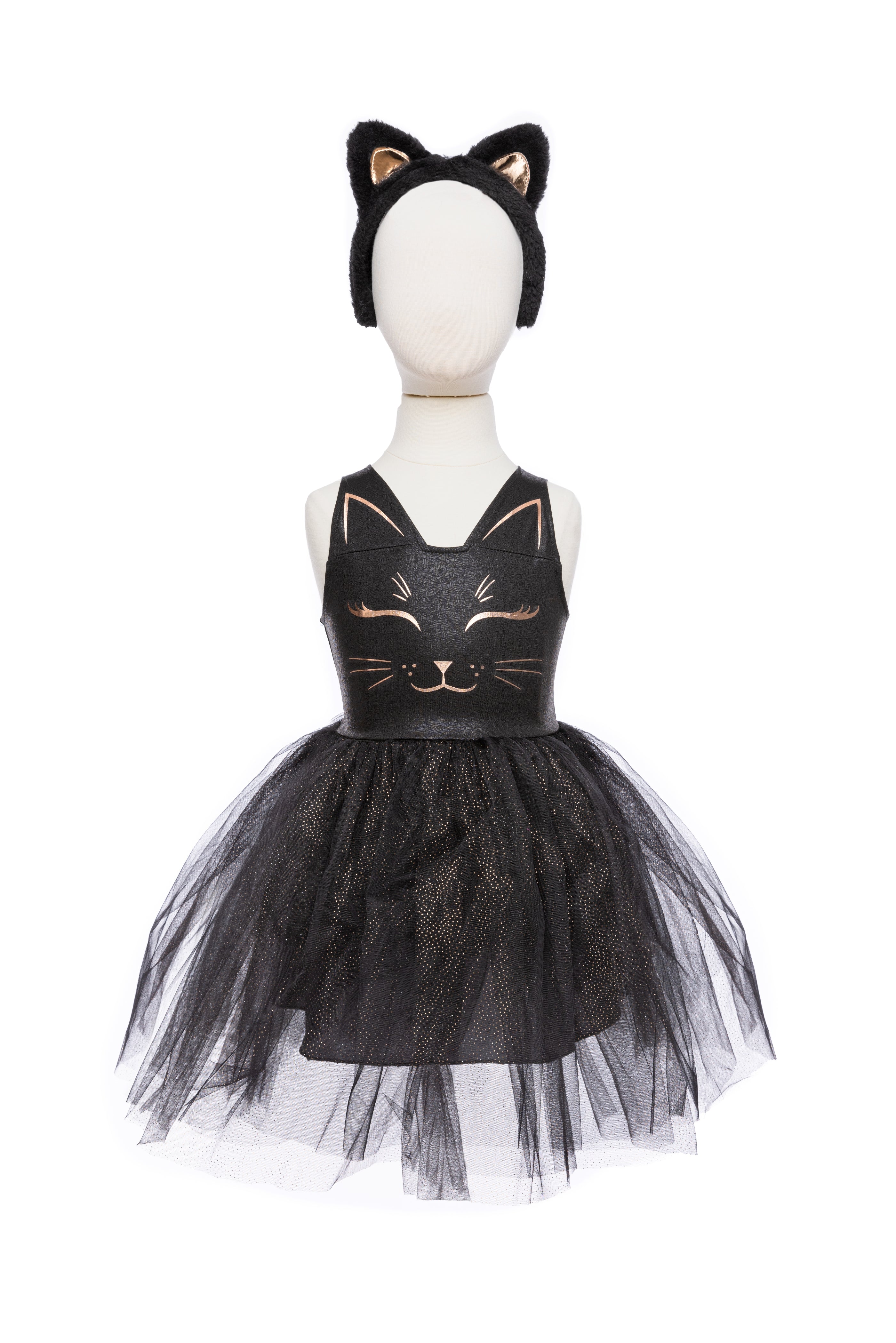 Black Cat Dress & Headpiece - Size 5-6 Black Cat Dress & Headpiece - Size 5-6