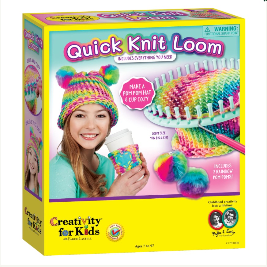 Weaving Loom Kit Toys for Kids Multi-Color Weaving Craft Loops with Tool  Knitting Loom Set for DIY Crafts Supplies Educational