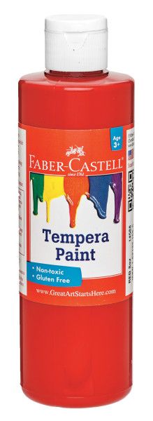 Faber-Castell Tempera Paint 8 oz Red