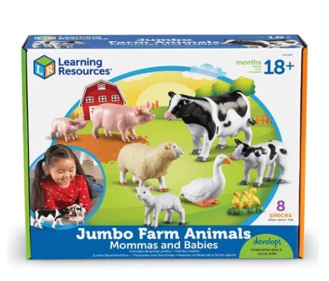 UNIQUE KIDS Mini Farm Animals Figure Creatures in Tube 15 pcs Set |  Realistic Tiny Little Animals for Sensory Bin, Birthday Party Favor,  Toddler 3-5