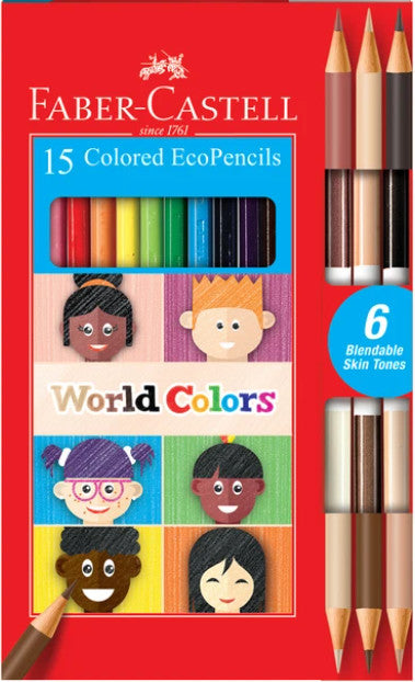 Faber-Castell - Grip Colored EcoPencils Set - 24-Color Set