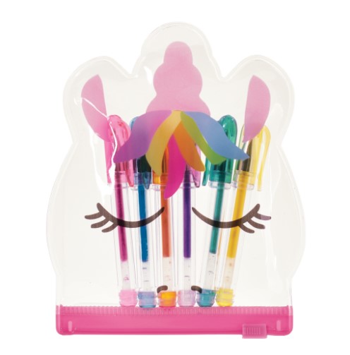 Cartoon Pens Colorful Gel Ink Pen- Flamingos & Unicorns- Quantity of 10-  Cute!