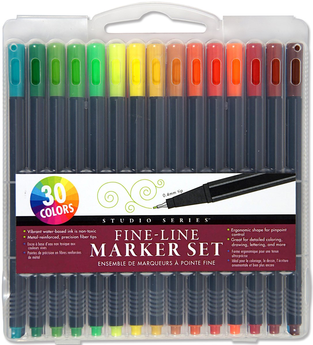 12 Colors Markers,Colored Pens Fine Tip,Markers For Adult Coloring,Fine And  Br