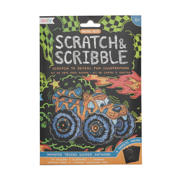 Monster Cars Mini Magic Scratch Art Book 412116_A 4+ Fun